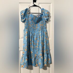Women's Off Shoulder Dress in Light Blue
